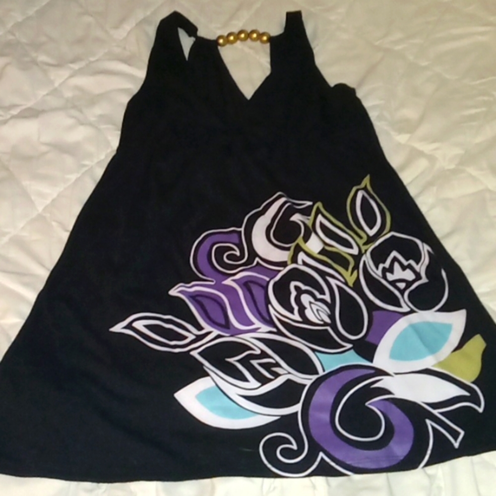 Black casual dress